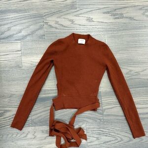 Wilfred burnt orange cut out top